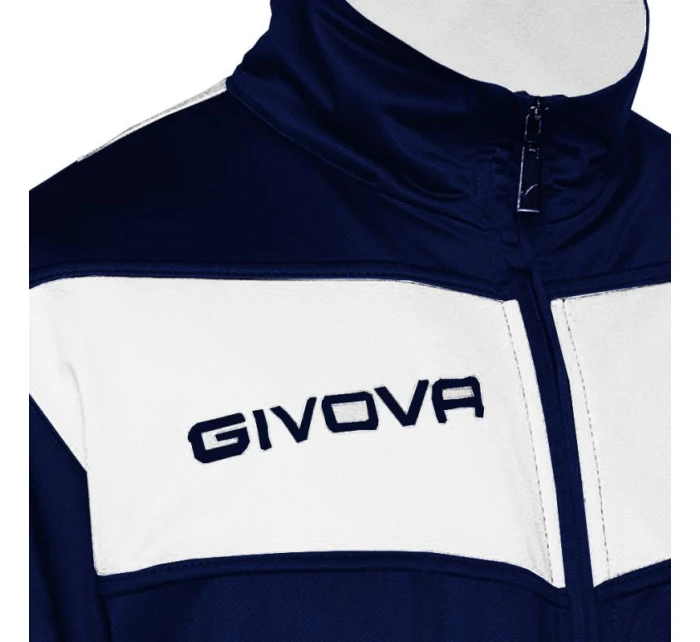 Unisex tepláková souprava Givova Visa v tmavě modré a bílé barvě 0403