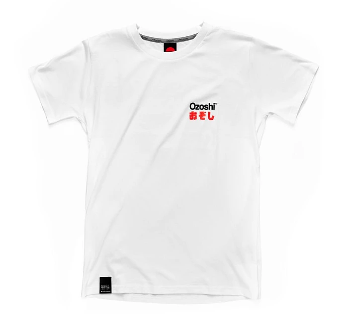 Ozoshi Pánské tričko Isao M white Tsh O20TS005 Ozoshi Pánské tričko Isao M white Tsh O20TS005