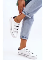 Žené tenisky na suchý zip Big Star LL274A207 Bíle Žené tenisky na suchý zip Big Star LL274A207 Bíle