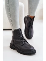 Zateplené botky workery dámské model 21671558 černé - Big Star Shoes Zateplené botky workery dámské model 21671558 černé - Big Star Shoes