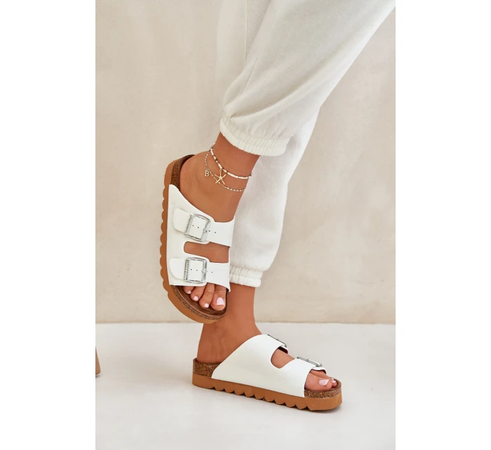 Klasické dámské pantofle Big Star model 21682548 bílé - Big Star Shoes Klasické dámské pantofle Big Star model 21682548 bílé - Big Star Shoes