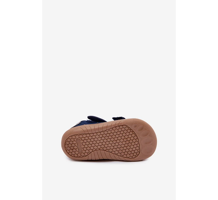 Dětské barefoot pantofle s a tmavě modré model 22101027 - Milami Dětské barefoot pantofle s a tmavě modré model 22101027 - Milami