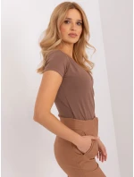 T shirt RV TS model 19394602 brązowy - FPrice