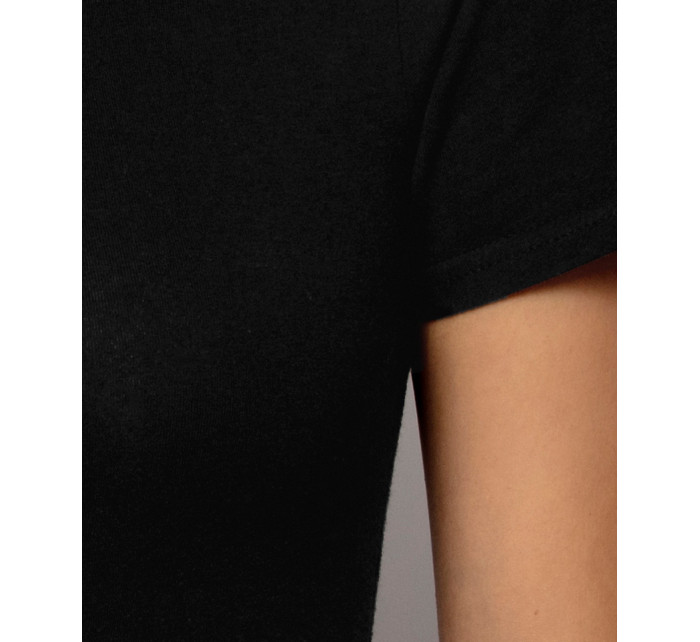Dámské tričko s krátkými rukávy ATLANTIC - černé