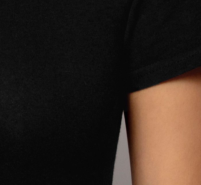 Dámské tričko s krátkými rukávy ATLANTIC - černé
