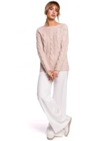 Svetr s výstřihem Bateau M511 šedý - Moe