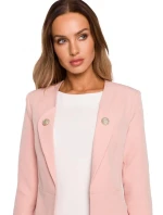 Dámské sako M665 pudrově růžové - Moe