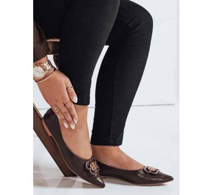 FashionStreet hnědé dámské baleríny ZY1061