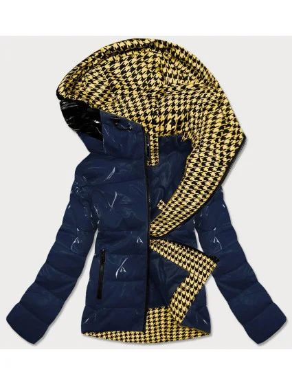 Tmavě modrá dámská bunda se podšívkou model 15893458 - SPEED.A