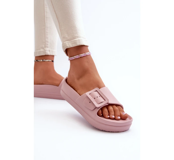 Dámské Pěnové Žabky Na Platformě S Big Star Růžové model 21654877 - Big Star Shoes