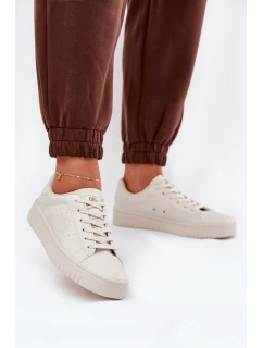 Nízké Dámské Tenisky Z Eko Kůže Big Star model 21686472 Béžové - Big Star Shoes