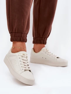 Nízké Dámské Tenisky Z Eko Kůže Big Star model 21686472 Béžové - Big Star Shoes