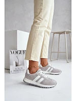 Dámské tenisky z pravé semišové šedé model 22069511 - EVENTO Dámské tenisky z pravé semišové šedé model 22069511 - EVENTO