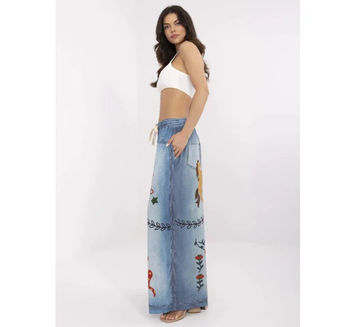 Kalhoty DHJ SP modrá model 21003930 - FPrice Kalhoty DHJ SP modrá model 21003930 - FPrice