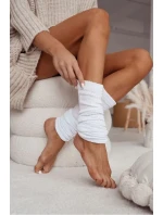 Ocieplacze Bawełniane W Prążek Białe Ocieplacze Bawełniane W Prążek Białe