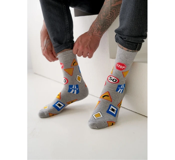 Milena Avangard Ponožky 0125-113 Dopravní značky 39-46