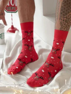 Milena 1290-021 Vánoční ponožky pro muže 38-46