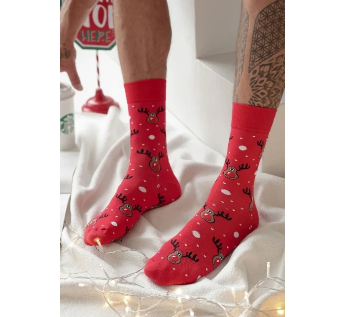 Milena 1290-021 Vánoční ponožky pro muže 38-46