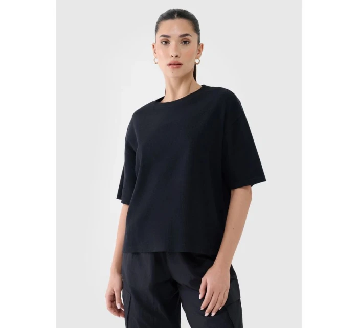 Dámské tričko z vaflového úpletu 4F 4FRSS25TTSHF2651-20S