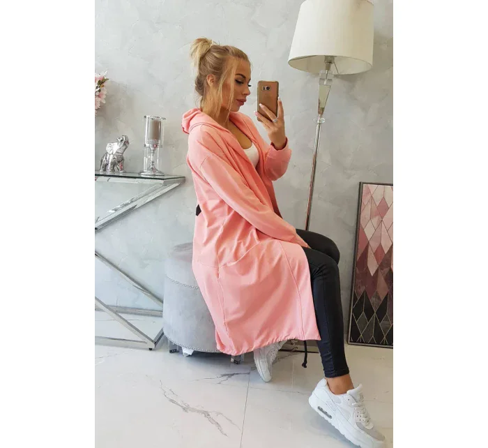 Nadměrná šedá bunda s kapucí Morel