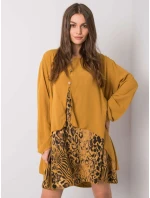 Šaty DHJ SK 21451.50 tmavě žlutá