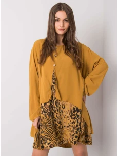 Šaty DHJ SK 21451.50 tmavě žlutá