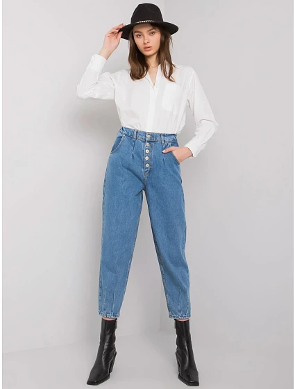 Džínové kalhoty MR SP model 16265132 modrá - FPrice Džínové kalhoty MR SP model 16265132 modrá - FPrice