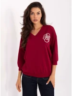Bluzka RV BZ model 21393121 bordowy - FPrice
