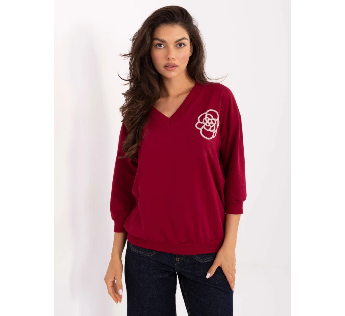 Bluzka RV BZ model 21393121 bordowy - FPrice