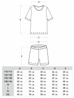 Yoclub Chlapecké krátké bavlněné pyžamo PIA-0032C-A110 Vícebarevné