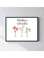 Personalizovaný magický fotoobraz v rámu - 30x40 - květinová zahrádka Personalizovaný magický fotoobraz v rámu - 30x40 - květinová zahrádka
