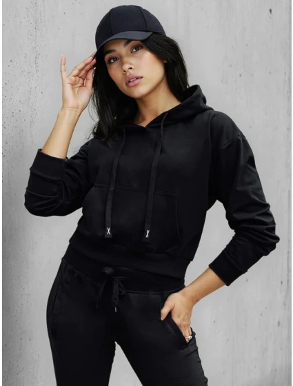 Dámská mikina s kapucí černá Dstreet model 21993518 - FashionStreet