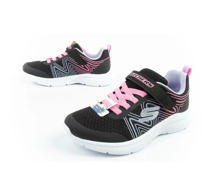 Dětské sportovní boty na suchý zip Skechers Microspec lehké pohodlné