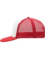 Daiber MB 6207 5 panelová síťovaná kšiltovka 03.6207 white/red Daiber MB 6207 5 panelová síťovaná kšiltovka 03.6207 white/red