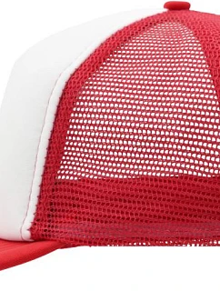 Daiber MB 6207 5 panelová síťovaná kšiltovka 03.6207 white/red
