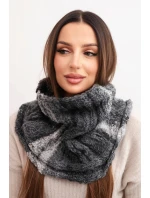 Komin dámský vlněný šátek zimní grafitový model 21860888 - K-Fashion