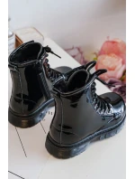 Dětské Boty Lakovane Se Zipem Černá Tibbie Dětské Boty Lakovane Se Zipem Černá Tibbie