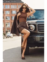 Lodičky s odkrytými patami a mašlí Hnědé Eklevia