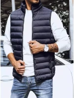 Pánská prošívaná tmavě modrá vesta FashionStreet TX4130 Pánská prošívaná tmavě modrá vesta FashionStreet TX4130
