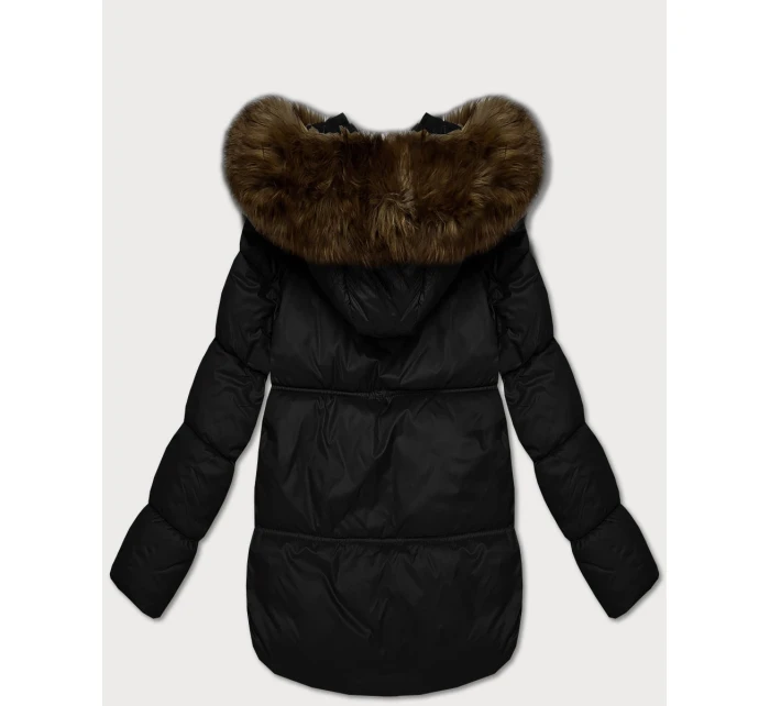 Černá dámská bunda typu s kapucí model 21428669 - S'WEST