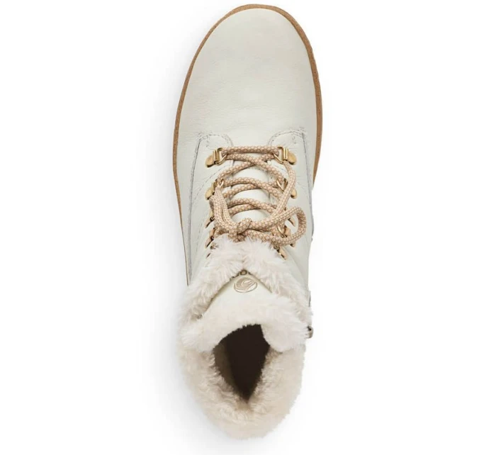 Kožené nepromokavé zateplené boty W white model 21391182 - Rieker