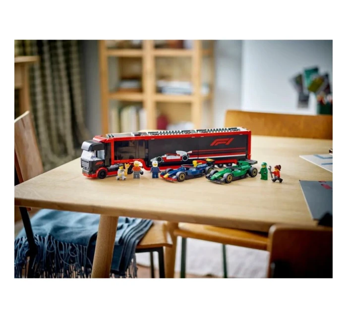 LEGO CITY 60445 F1 Truck s vozy RB20 a AMR24 F1