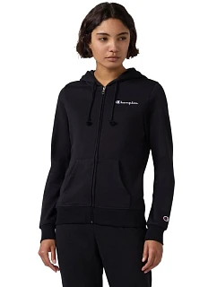 Dámská mikina Champion s kapucí na zip černá 118406 KK001