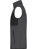JN Pánská fleecová vesta 02. dark melange/black model 22414765 - Daiber JN Pánská fleecová vesta 02. dark melange/black model 22414765 - Daiber