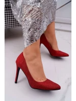 Dámské Lodičky Na Jehlovém Podpatku Lu Boo s Červené model 21524388 - Boto