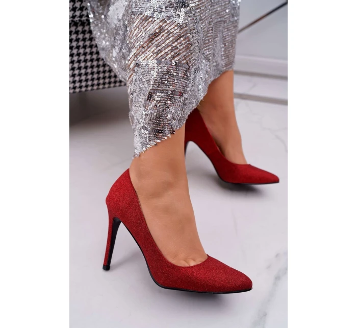 Dámské Lodičky Na Jehlovém Podpatku Lu Boo s Červené model 21524388 - Boto