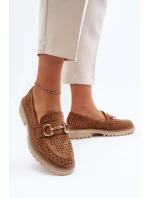 Dámské lodičky s výšivkou Camel model 21649856 - Boto