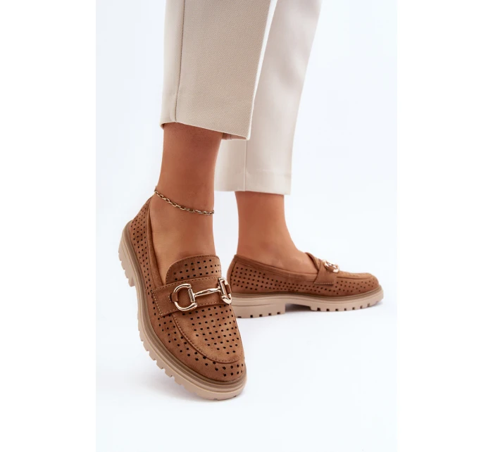 Dámské lodičky s výšivkou Camel model 21649856 - Boto