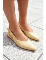 Lakované baleríny s přezkou Žluté Rinalle