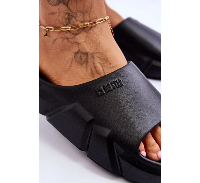 Dámské lehké pěnové pantofle Big Star Černé